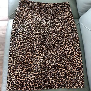 J.Crew No.2 Leopard Pencil Skirt